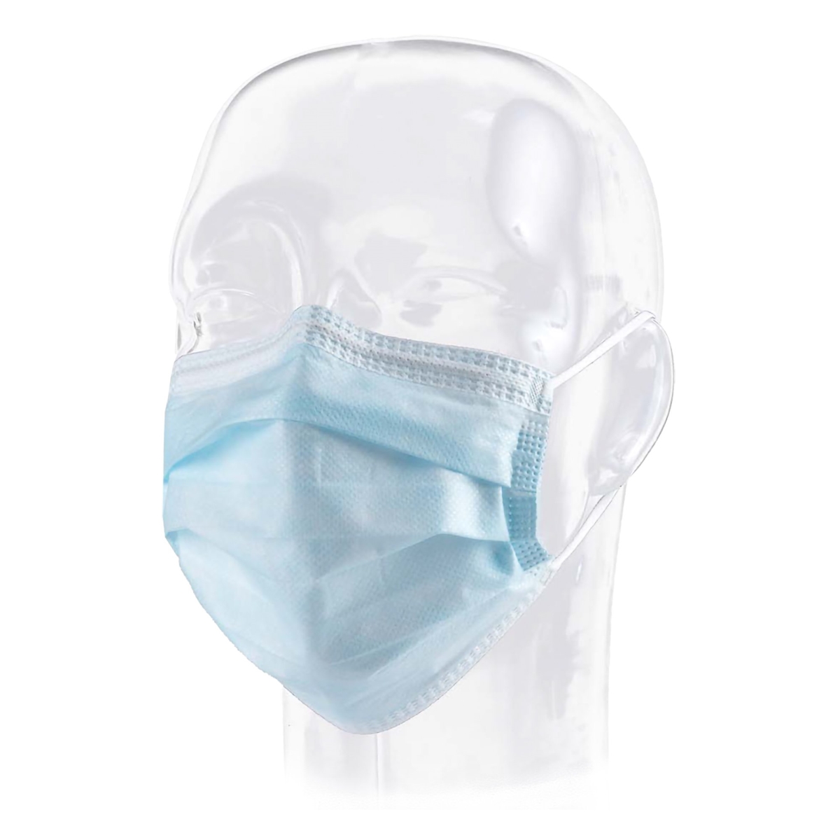 451075-CS Pleated Procedure Mask, Blue - Pack of 500 -  Aspen Surgical, 451075_CS