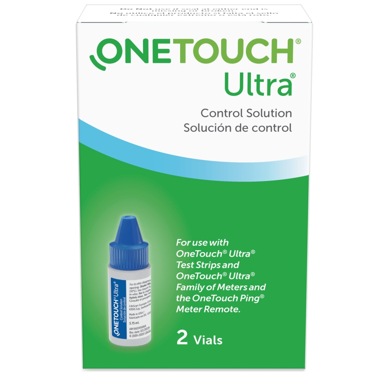 Picture of One Touch 852705-BX 2 x 4 ml Ultra Control Solution - Pack of 2