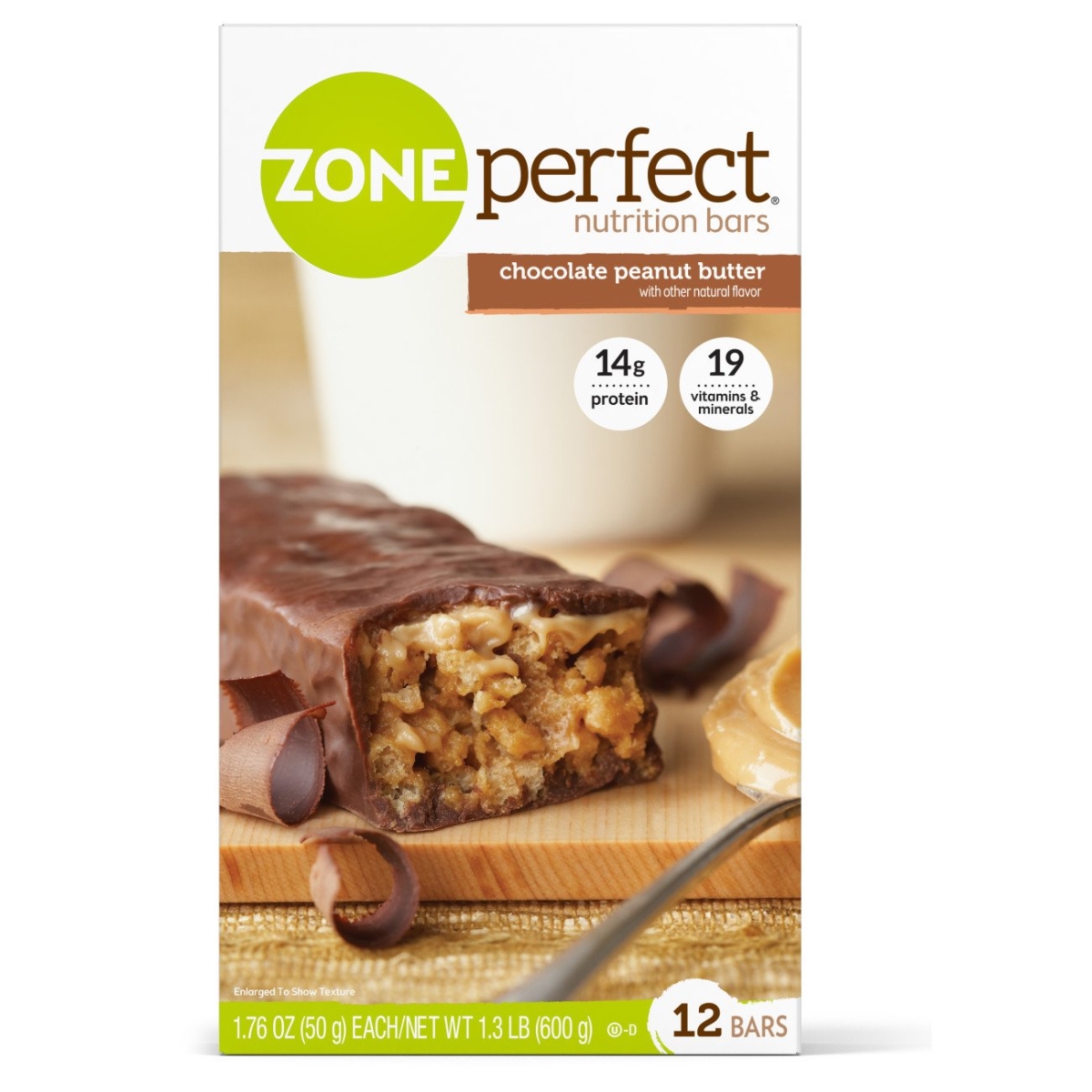 Picture of Abbott Nutrition 1015977-CS ZonePerfect Chocolate Peanut Butter Nutrition Bar - 12 per Box - 3 Box per Case