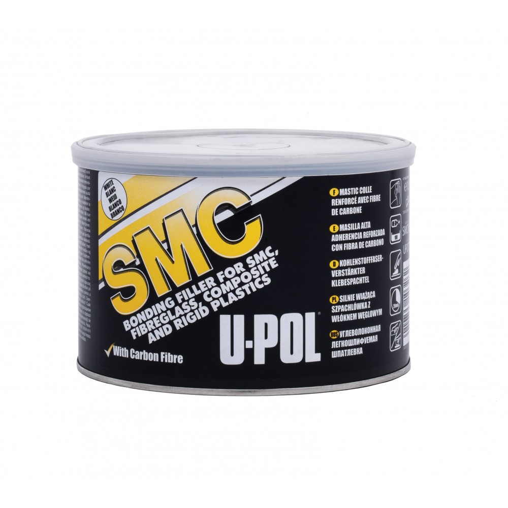 SMC High Adhesion Fiber Filler, Black - 1 ltr Tin
