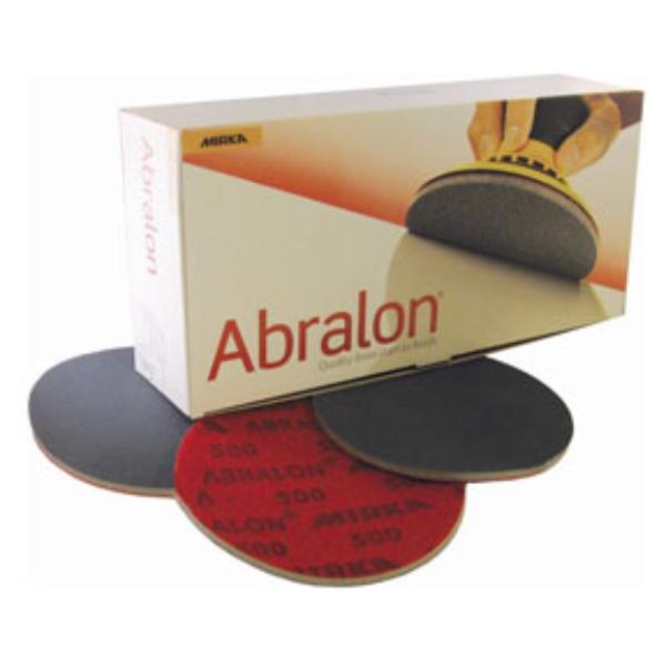 Mirka | Abralon Hook & Loop Disc: 6" Dia, 500 Grit, Non-Woven, Silicon Carbide - Super Fine Grade, Foam Backing, Series 8A | Part #8A-241-500