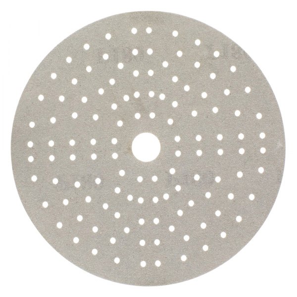 6 in. Iridium 400 Grit Ceramic Aluminum Oxide Multi-Hole Hook & Loop Discs, Gray