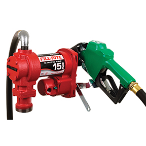 FIL-FR1210HA1 12V DC 15 GPM Pump with Hose & Automatic Diesel Nozzle