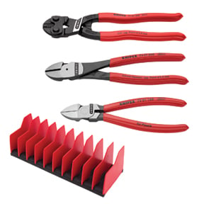 Cutting Pliers Set with Free 10 Piece Tool Holder - 3 Piece -  Swivel, SW1809341