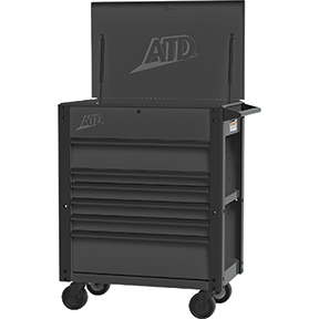 Picture of ATD Tools ATD-70436 35 in. 6-Drawer Deluxe Service Cart, Black Matte Powder Coat