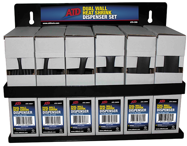 ATD Tools ATD-30606 0.62 in. x 10 ft. Dual Wall Heat Shrink Dispenser Set