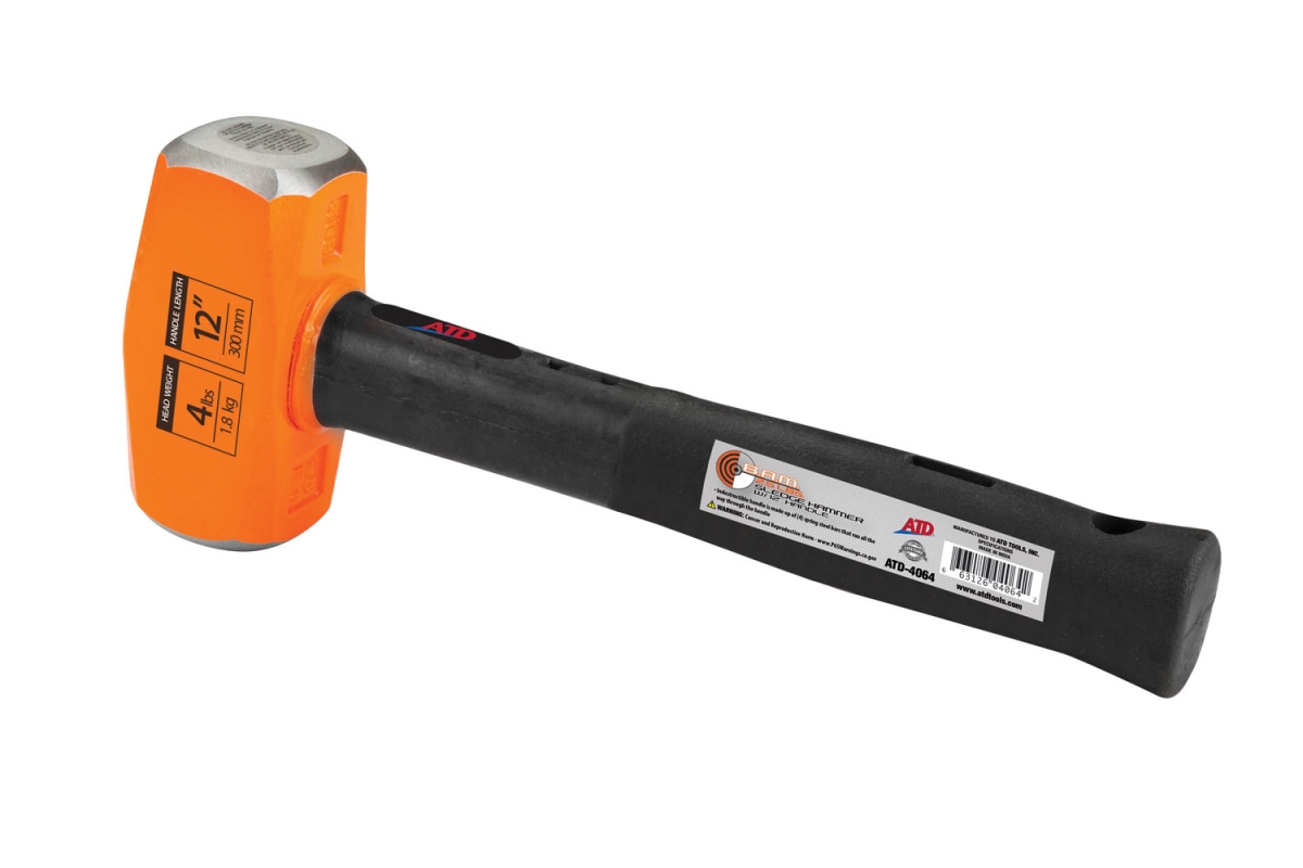 ATD Tools ATD-4064 12 in. 4 lb Sledge Hammer with Handle
