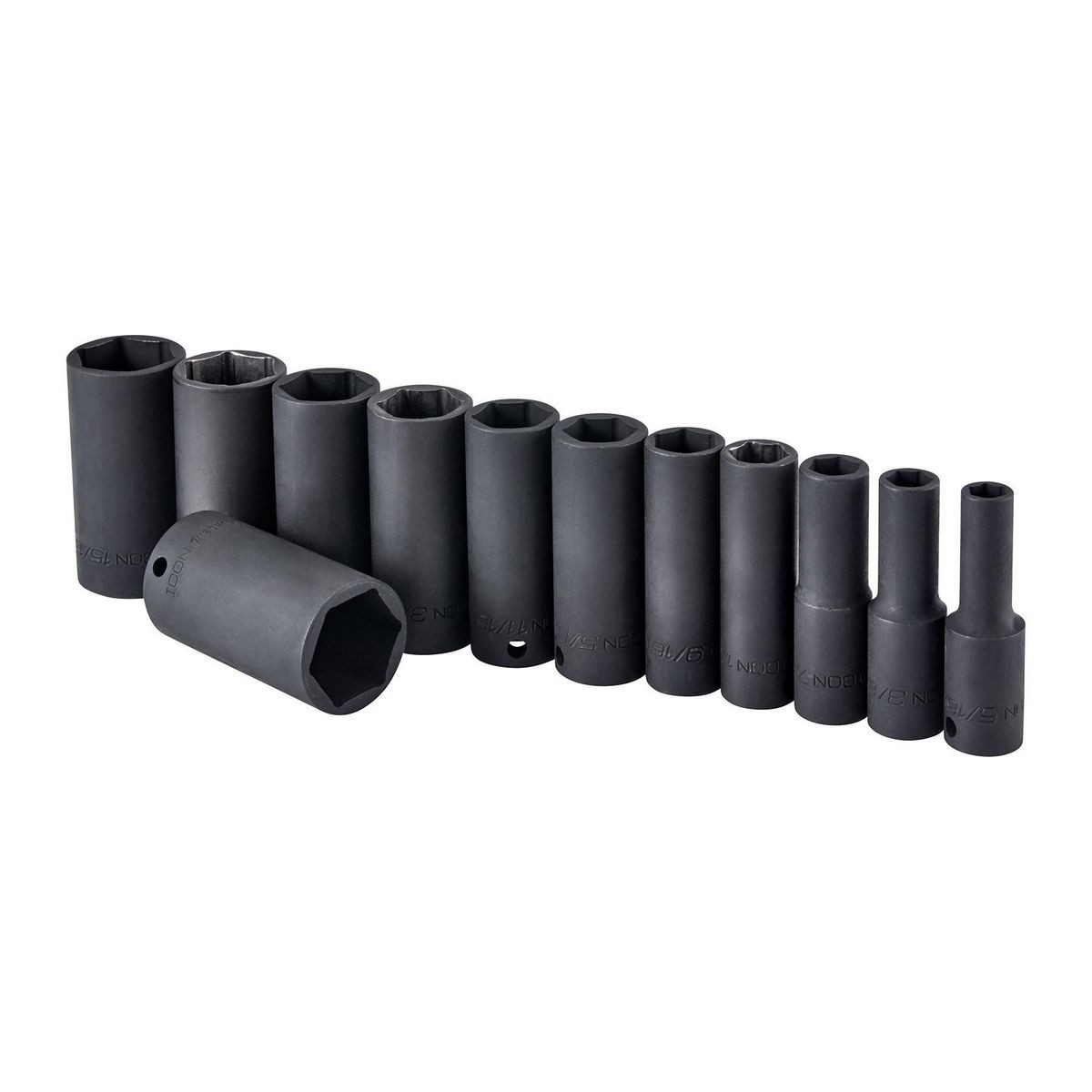0.375 in. Drive SAE Deep Impact Socket Set - 12 Piece