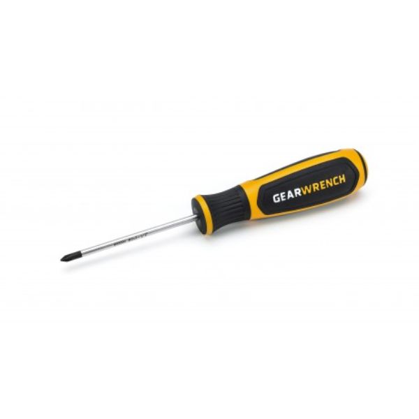 2.5 in. Dual Material Phillips Screwdriver, Black
