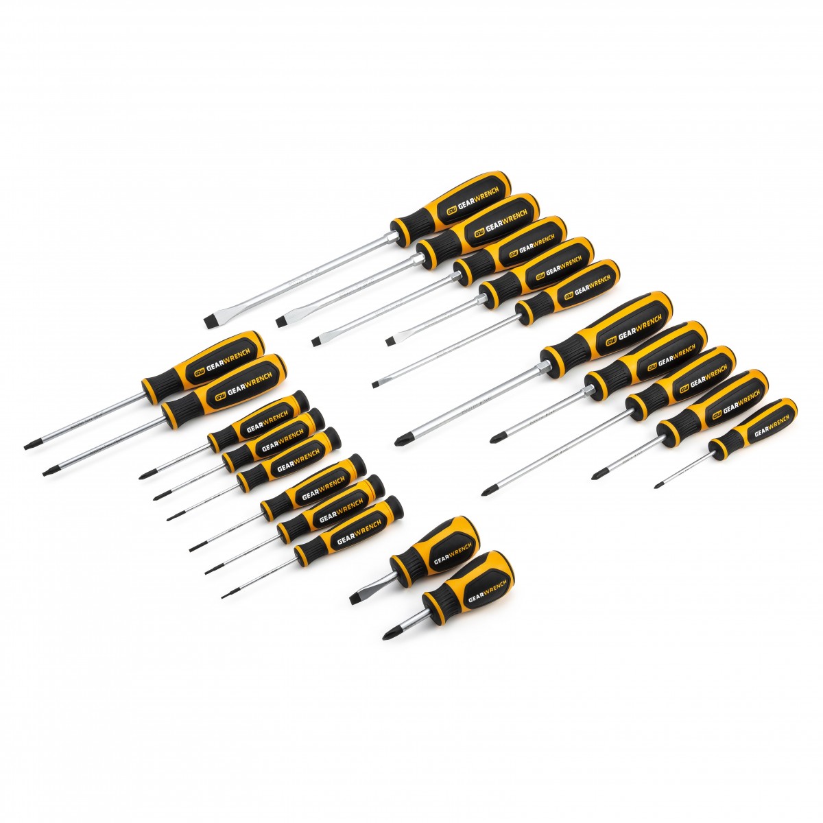 20 Piece Combination Dual Material Screwdriver Set, Black Oxide
