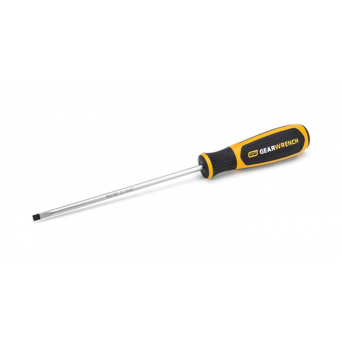 0.1875 x 6 in. Dual Material Slotted Screwdriver