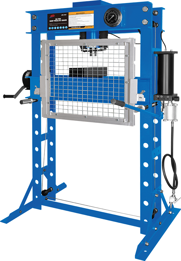 50 Ton Shop Press with Safety Guard