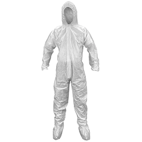 SAS Safety 6972 Breathable SMS Hooded & Booted Coveralls Suit - Medium