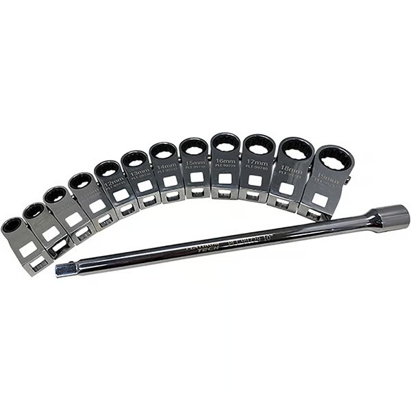 PLT-99730 Metric Crowfoot Wrench Set - 12 Piece