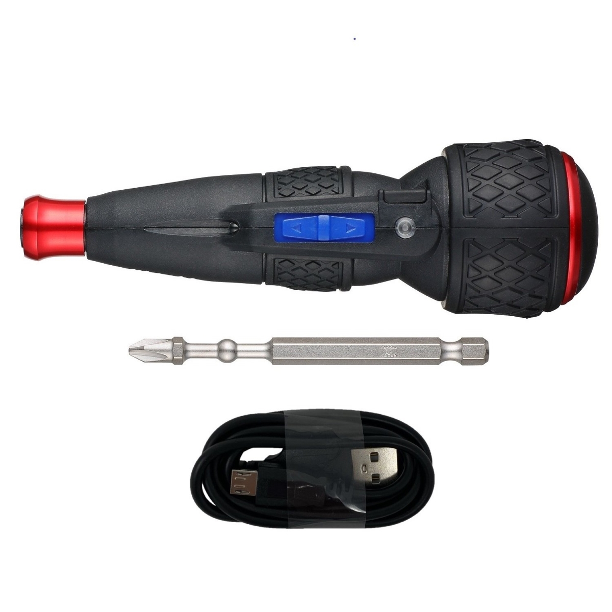 VESSEL e-Assist Cordless Electric Screwdriver 3.6V USB Ball Grip 1/4 Inch Hex with Impact Torsion Bit - 220USB1U