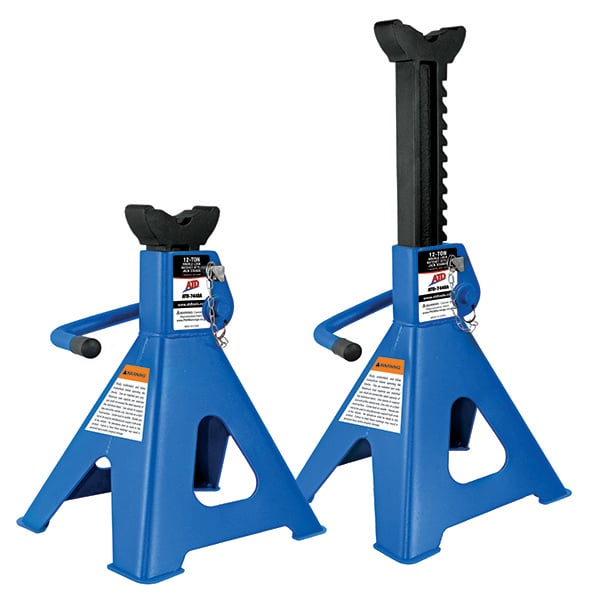 ATD Tools ATD-7448A 6-Ton Double Lock Ratchet Style Jack Stands