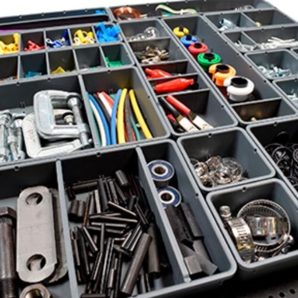 Tool Container Bundle - Grey - Set of 42 - Versatile Organization System