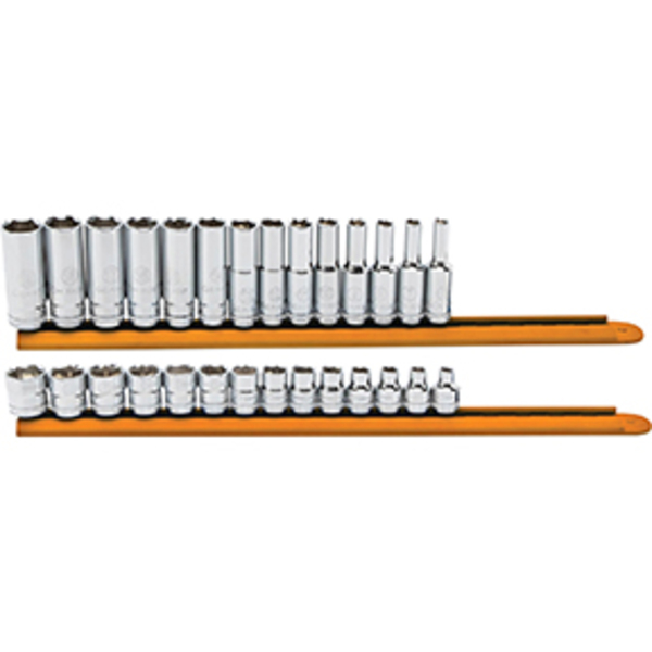 GEARWRENCH Socket Set 3/8in Drive 6 Point Standard and Deep 28pc - 86540