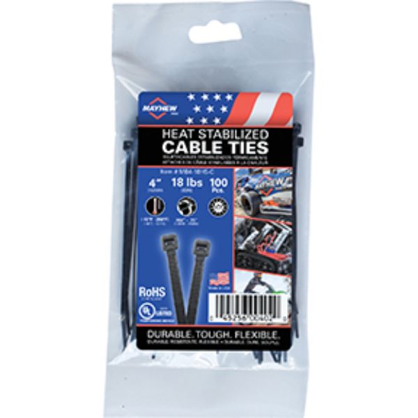 4 in. Heat Stablized Cable Ties