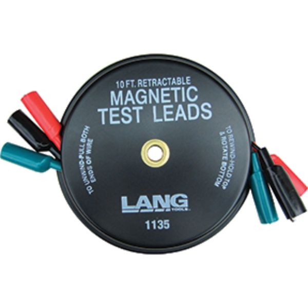 3 x 10 ft. Magnetic Retractable Test Leads