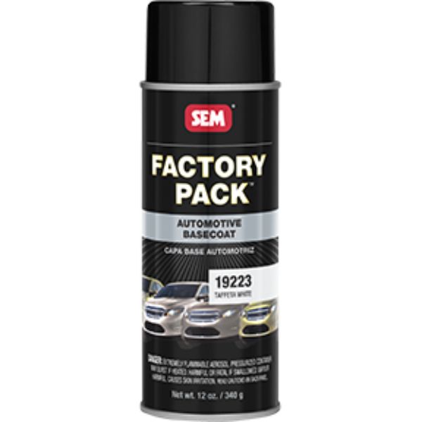 Factory Pack Aerosol Paint, Taffeta White