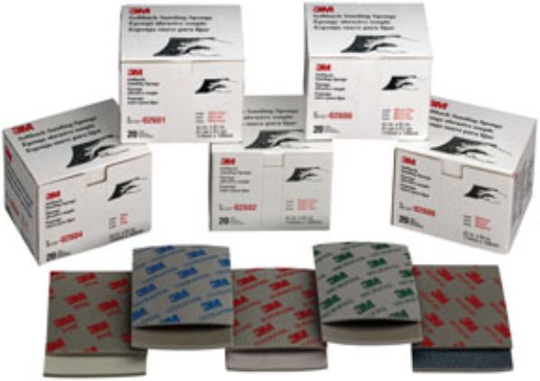 MMM-2600 Microfine Sanding Softback Sponge - 20 per Box