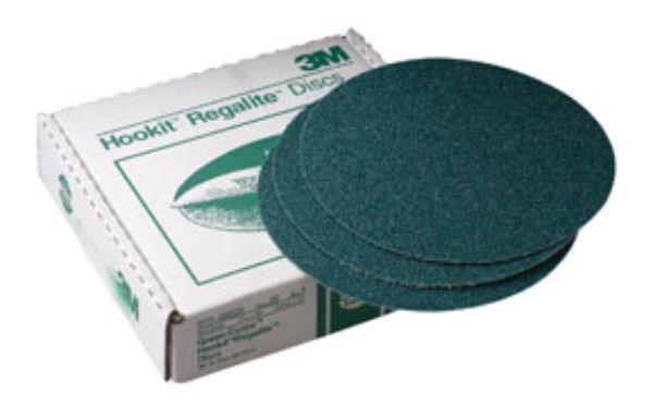 MMM-525 8 in. Dia. 36E Grit Green Corps Hookit Disc - 25 Disc per Box -  3M