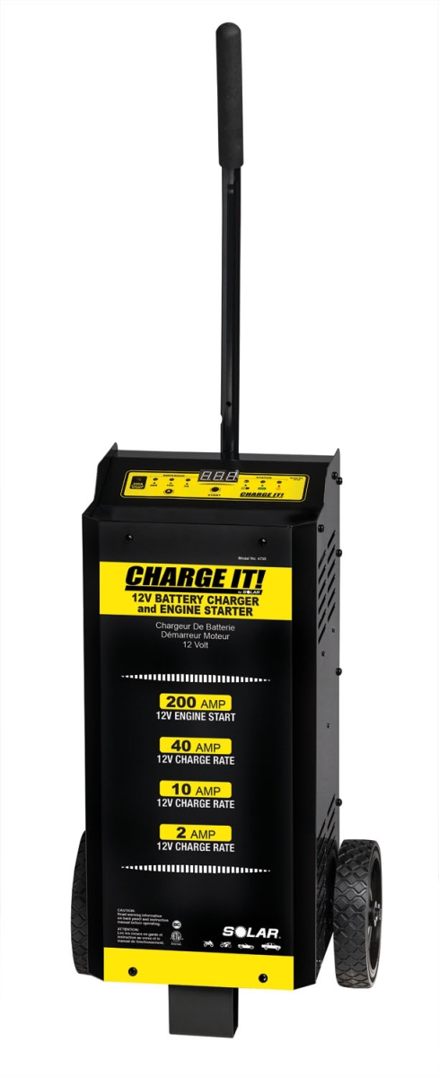 200A 12V Wheeled Battery Charger