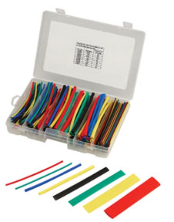 Heat Shrink Tube Assortment, 2:1 I.D. Shrink Ratio, Assorted