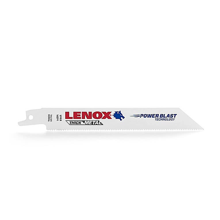 LEN-201726114R 6 x 1 x 0.035 in. 14 TPI Bi-Metal Reciprocating Saw Blades for Metal Cutting - Pack of 5 -  Lenox