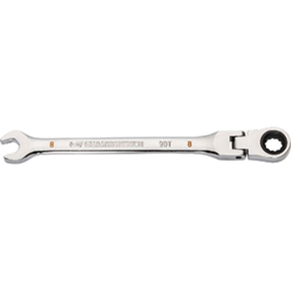 KDT-86708 8 mm 90-Tooth 12 Point Flex Head Ratcheting Combination Wrench -  Gearwrench