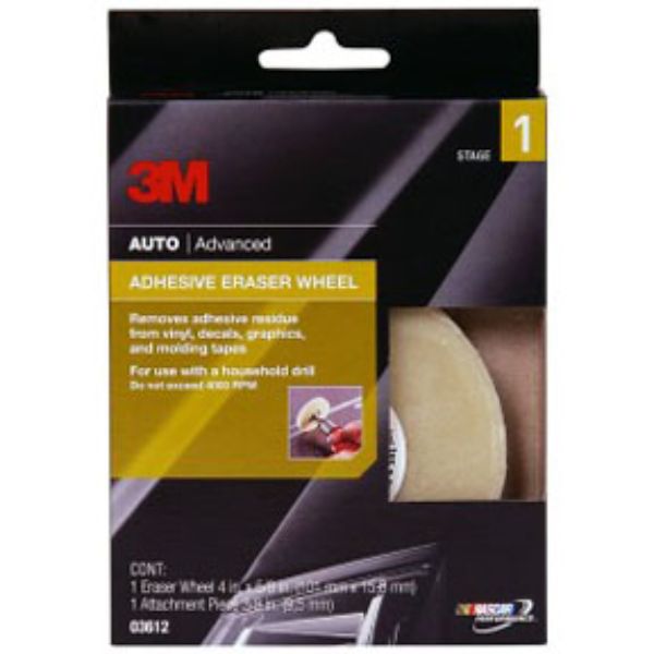 MMM-3612 4 x 0.63 in. Stripe Off Eraser Wheel, Beige