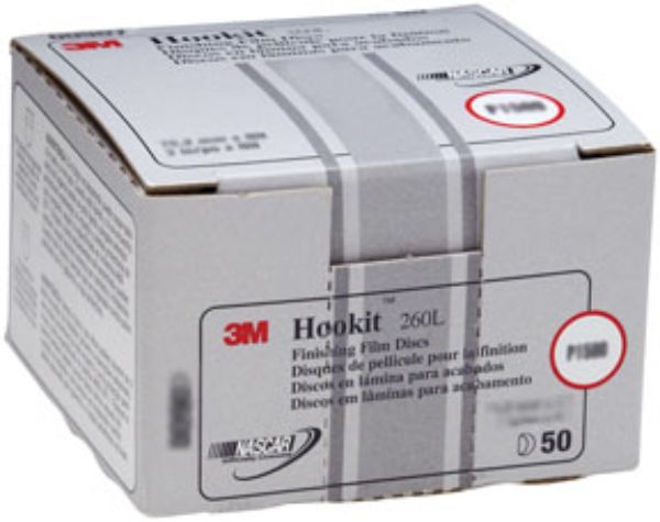 MMM-908 3 in. P1200 Grit Hookit Finishing Film Disc - 50 Disc per Box