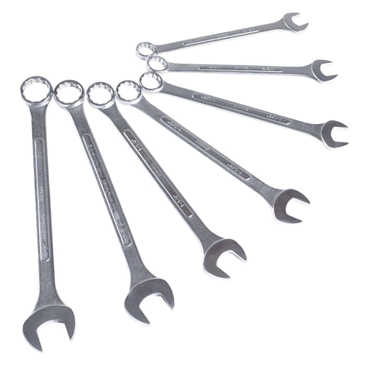 SAE Raised Panel Jumbo Combination Wrench Set - 7 Piece
