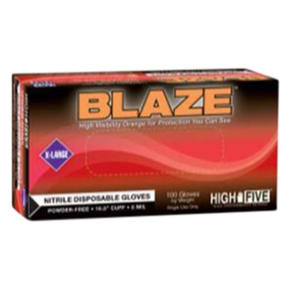 MFX-N485 Blaze Nitrile Exam Glove, Orange - 2XL