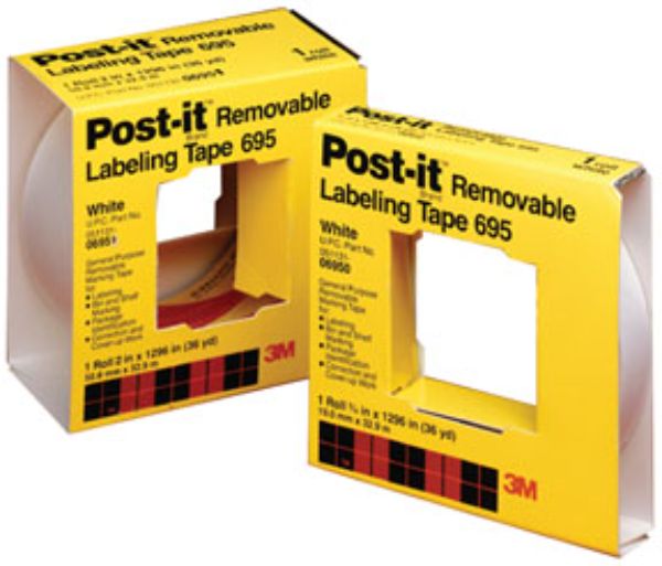 MMM-6951 2 in. x 36 Yards Post-It Labeling Tape, White
