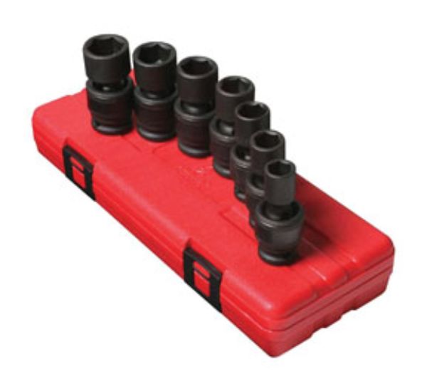 0.5 in. Drive Metric Universal Impact Socket Set - 7 Piece