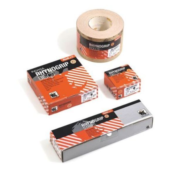 IND-320-180 3 in. 180 Grit Red Line Hook & Loop Disc