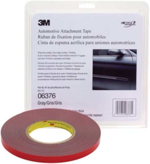 MMM-6376 0.25 in. x 20 Yards Attachment Tape, Gray
