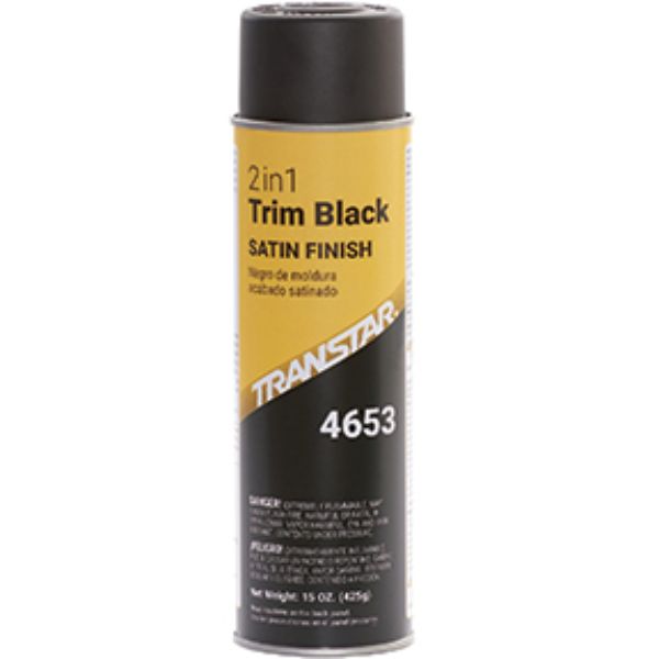 2-in-1 Black Satin Trim
