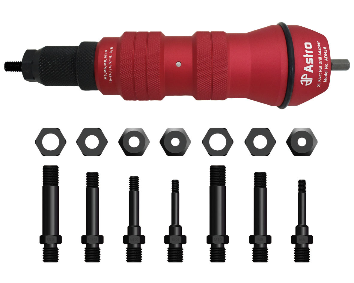0.38 in. XL Rivet Nut Drill Adapter Kit