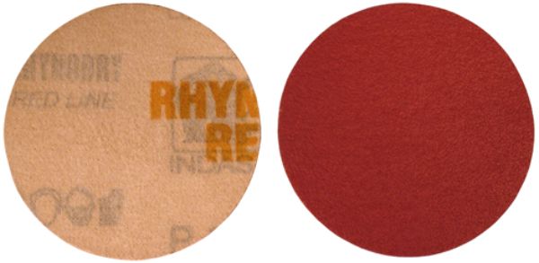 IND-320-1000 3 in. 1000 Grit Red Line Hook & Loop Disc