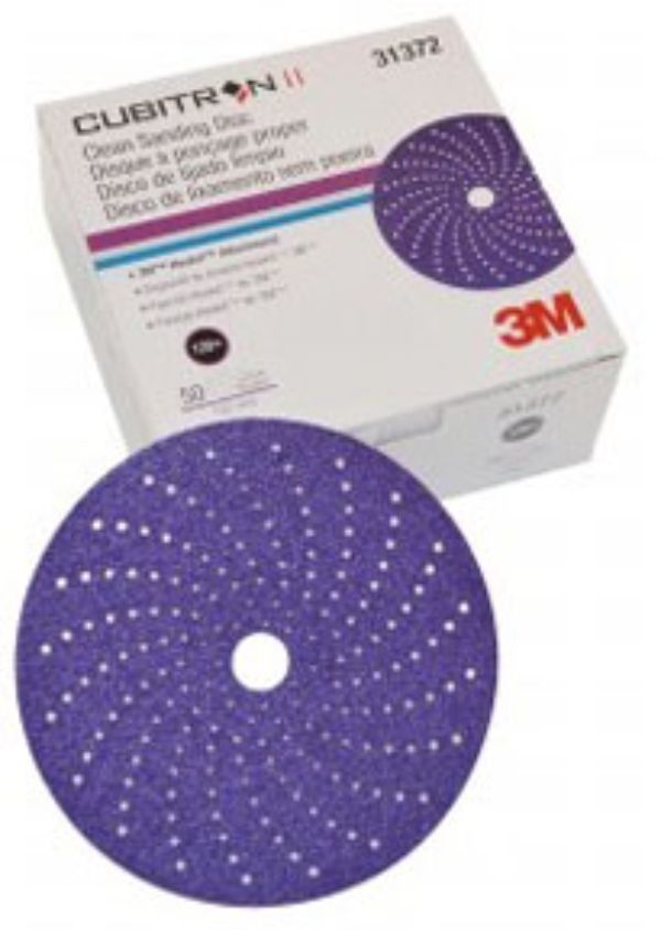 MMM-31372 6 in. 120 Plus Grit Cubitron II Clean Sanding Hookit Disc