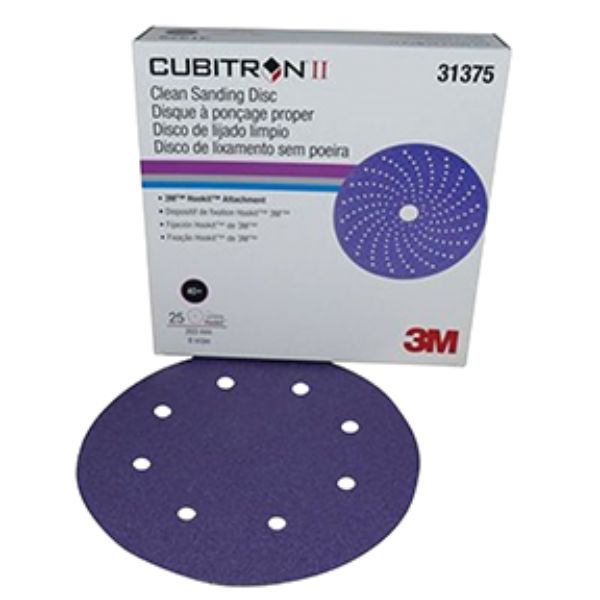 MMM-31375 8 in. 40 Grit Cubitron II Hookit Abrasive Disc