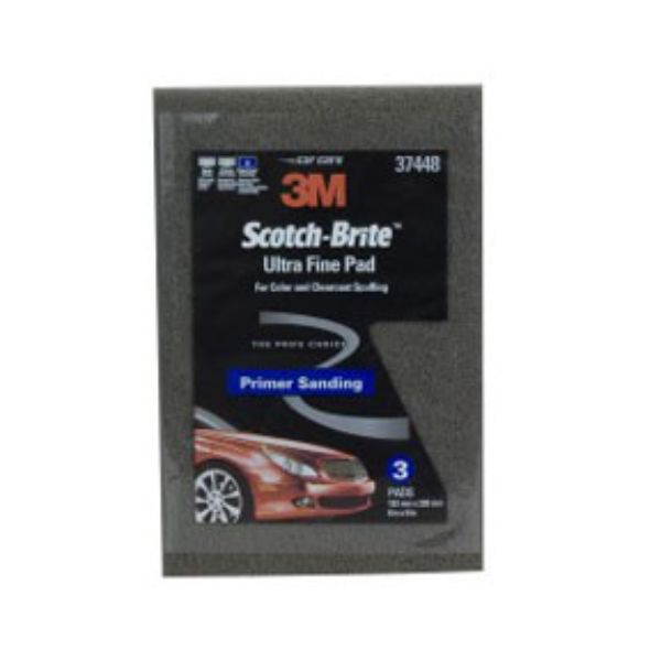 MMM-37448 Ultra Fine Scuff Pad, Gray - Pack of 3