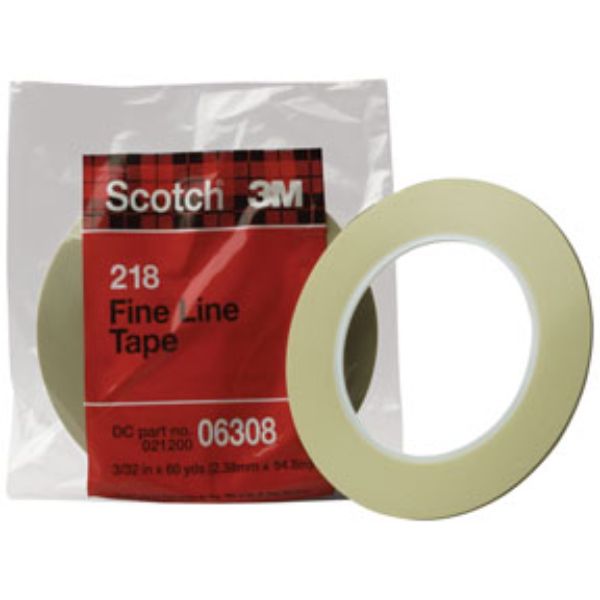 MMM-6308 0.09 in. x 60 Yards Fine Line Masking Tape