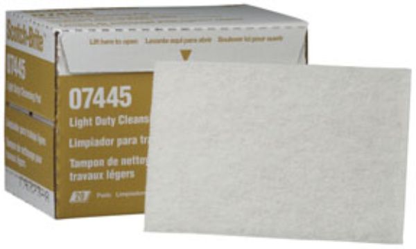 MMM-7445 6 x 9 in. Scotch Brite Hand Pad, White - 20 per Box