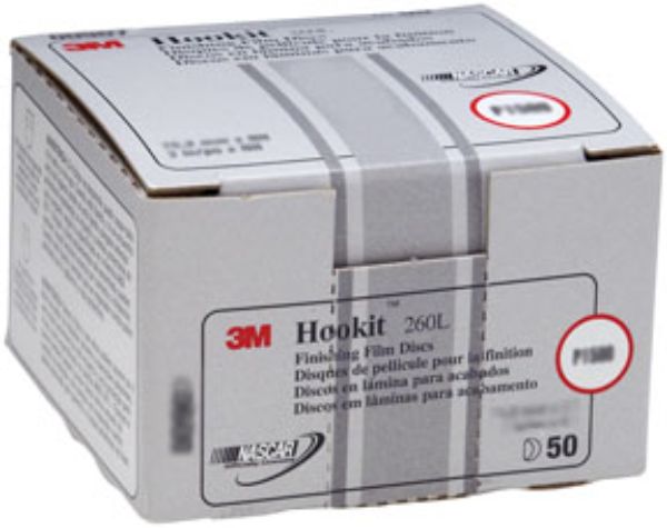 MMM-950 6 in. P1500 Grit Hookit Finishing Sanding Disc - 100 per Box