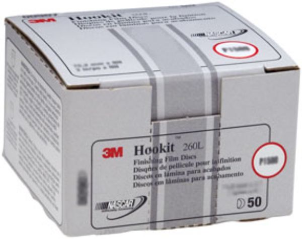 MMM-969 6 in. P1000 Grit Hookit Finishing Sanding Disc - 100 per Box