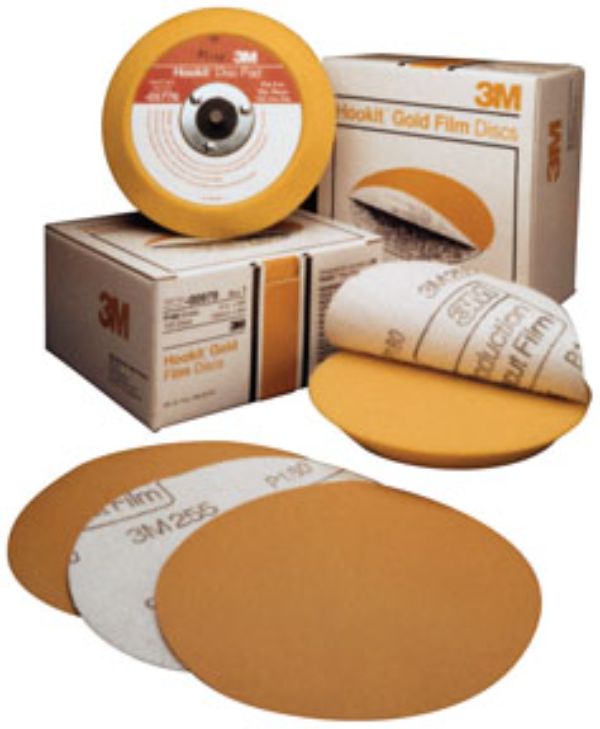 MMM982 6 in P100C Grit Hookit Disc Gold  100 Disc per Box